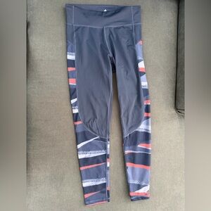 Adidas Navy and Red Athletic Leggings